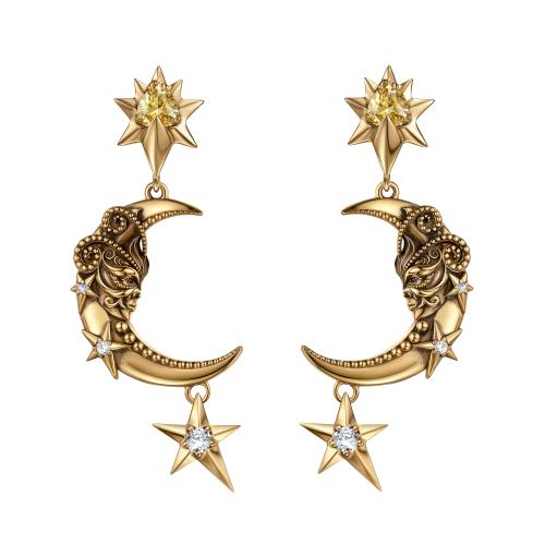 OR9311 LUNA Earings LUNA e SOLE Fiore di Firenze