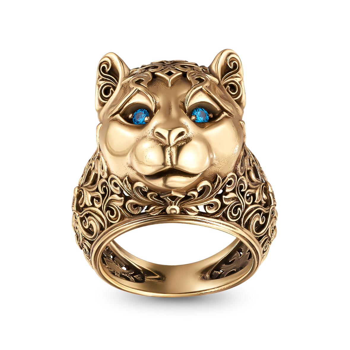 AN3206 Ring PUMA LEONE DI MONTAGNA Fiore di Firenze