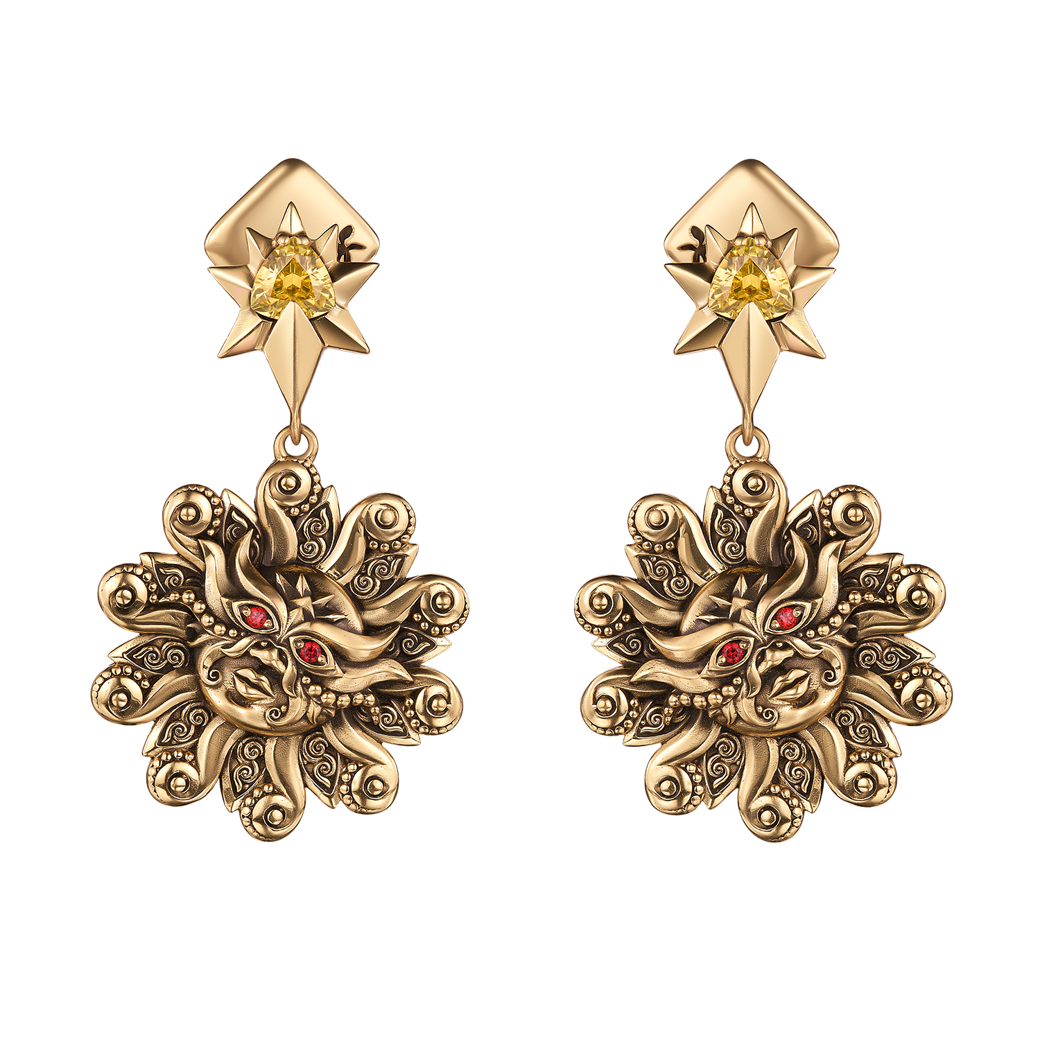OR9301 SOLE Earings LUNA e SOLE Fiore di Firenze