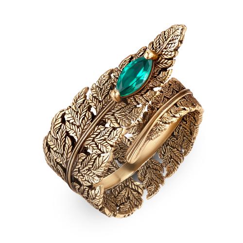 AN6350 SMERALDO Ring FELCE  Fiore di Firenze