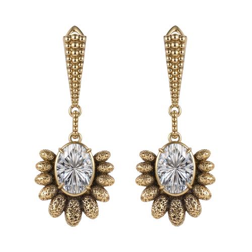 OR3119 GR Earings Pavone  Art Nouveau Fiore di Firenze
