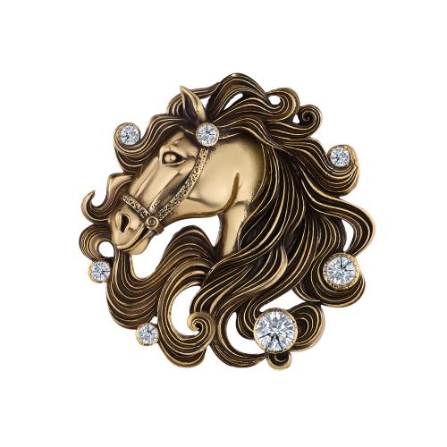 SP3208 Broosh CAVALLO Fiore di Firenze