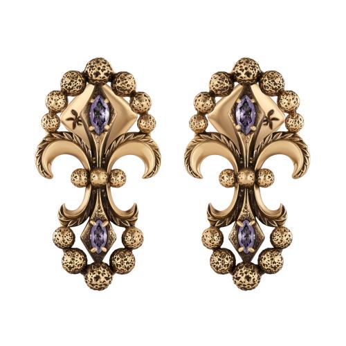 OR05025 Earings IRIS ARALDICO NOVA Fiore di Firenze