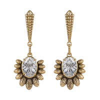 OR3119 GR Earings Pavone  Art Nouveau Fiore di Firenze