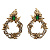 OR9305  Earings MASCHERA FLOREALE  Fiore di Firenze