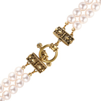 SP1854 PERLA BLU Necklace/Broosh ORDINE FIORENTINO Fiore di Firenze