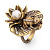 AN1702 PEARL Ring Rana di loto Fiore di Firenze