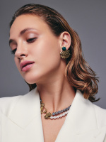 OR2809 VERDE Earings VENTAGLIO Fiore di Firenze