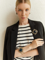 BR1854 PERLA BLU Bracelet ORDINE FIORENTINO Fiore di Firenze