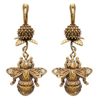 OR2004 CRYSTAL Earings Bumblebee sul trifoglio Fiore di Firenze