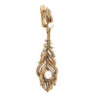 OR1803 Earings Piuma di Fenice Fiore di Firenze