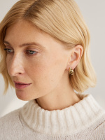OR3202 Earings пусеты GATTO E TOPO Fiore di Firenze
