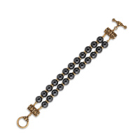BR1863 PERLA GRAFITE Bracelet EREDITA DEI MONARCHI Fiore di Firenze