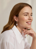 OR0433 CRYSTAL PIC Earings SFARFALLIO  Fiore di Firenze