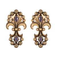 OR05025 Earings IRIS ARALDICO NOVA Fiore di Firenze