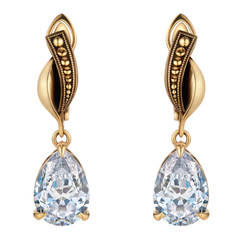 OR0433 CRYSTAL PIC Earings SFARFALLIO  Fiore di Firenze