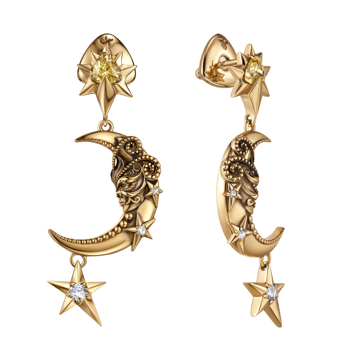 OR9311 LUNA Earings LUNA e SOLE Fiore di Firenze