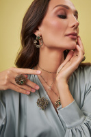 OR9305  Earings MASCHERA FLOREALE  Fiore di Firenze