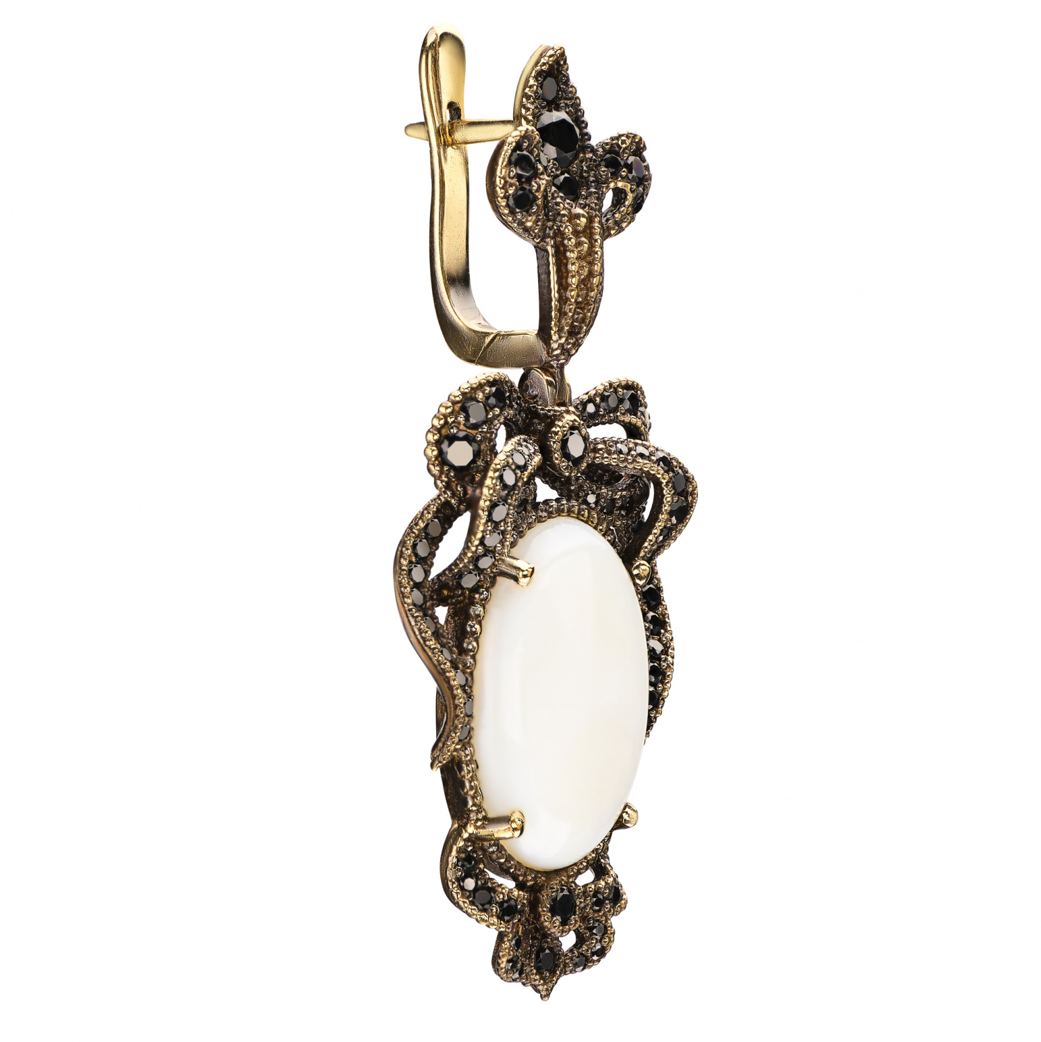 OR2006 NERO Earings REGALIA DELLE REGINE Fiore di Firenze