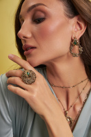 OR9305  Earings MASCHERA FLOREALE  Fiore di Firenze