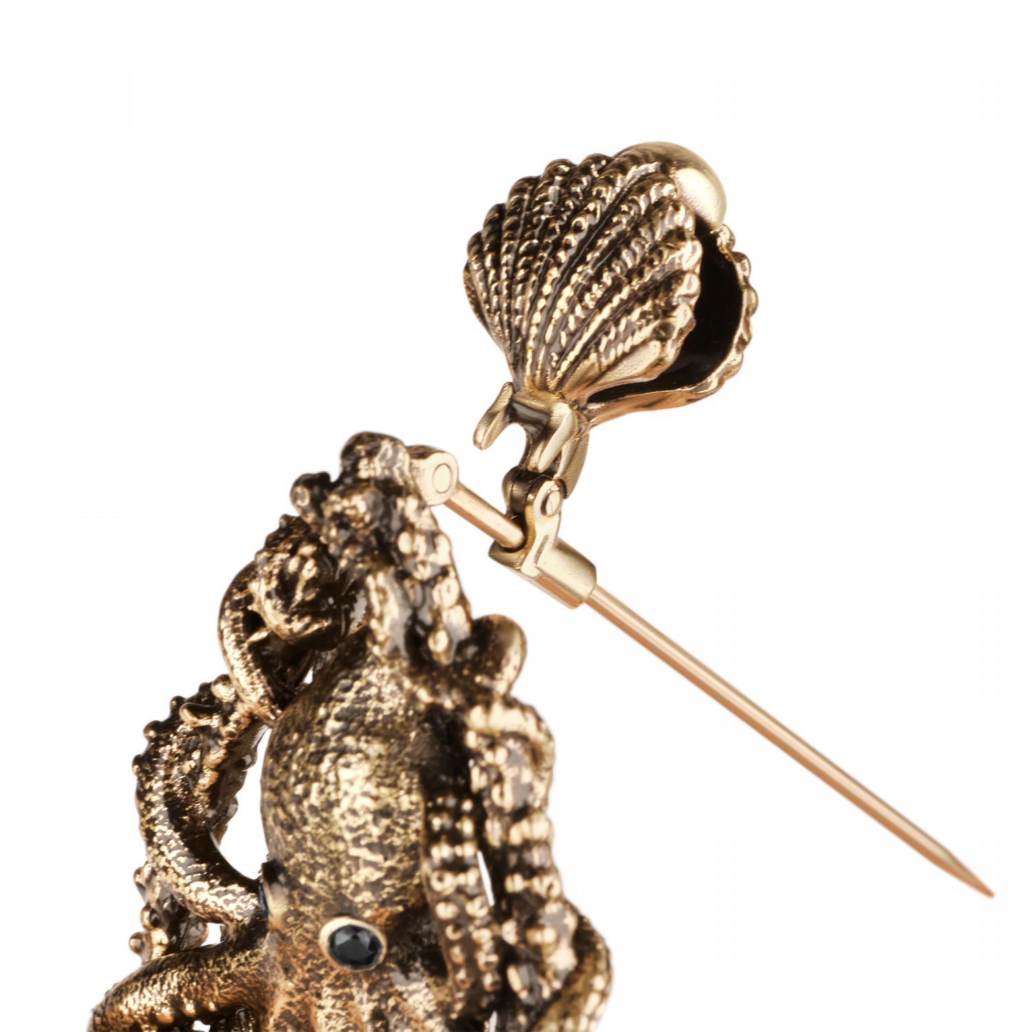 SP2032 BLU Broosh/Necklace SIGNORE DEI MARI Fiore di Firenze