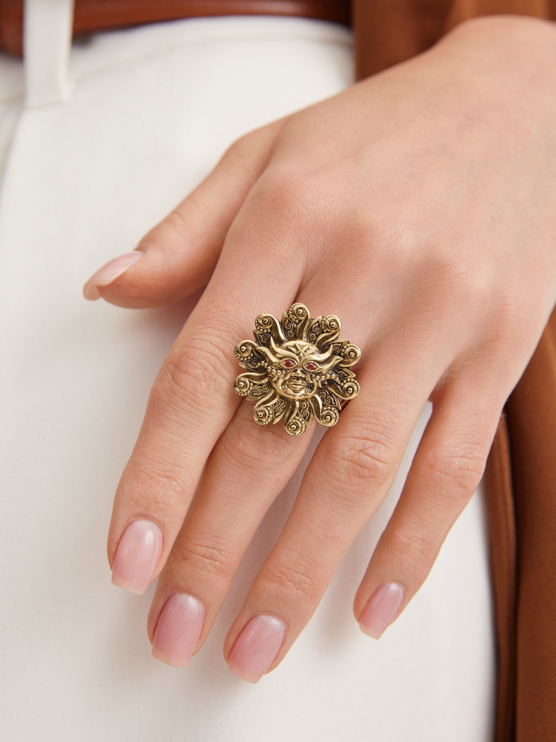 AN9301 SOLE Ring LUNA e SOLE Fiore di Firenze