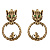 OR3201 Earings GATTO E TOPO Fiore di Firenze