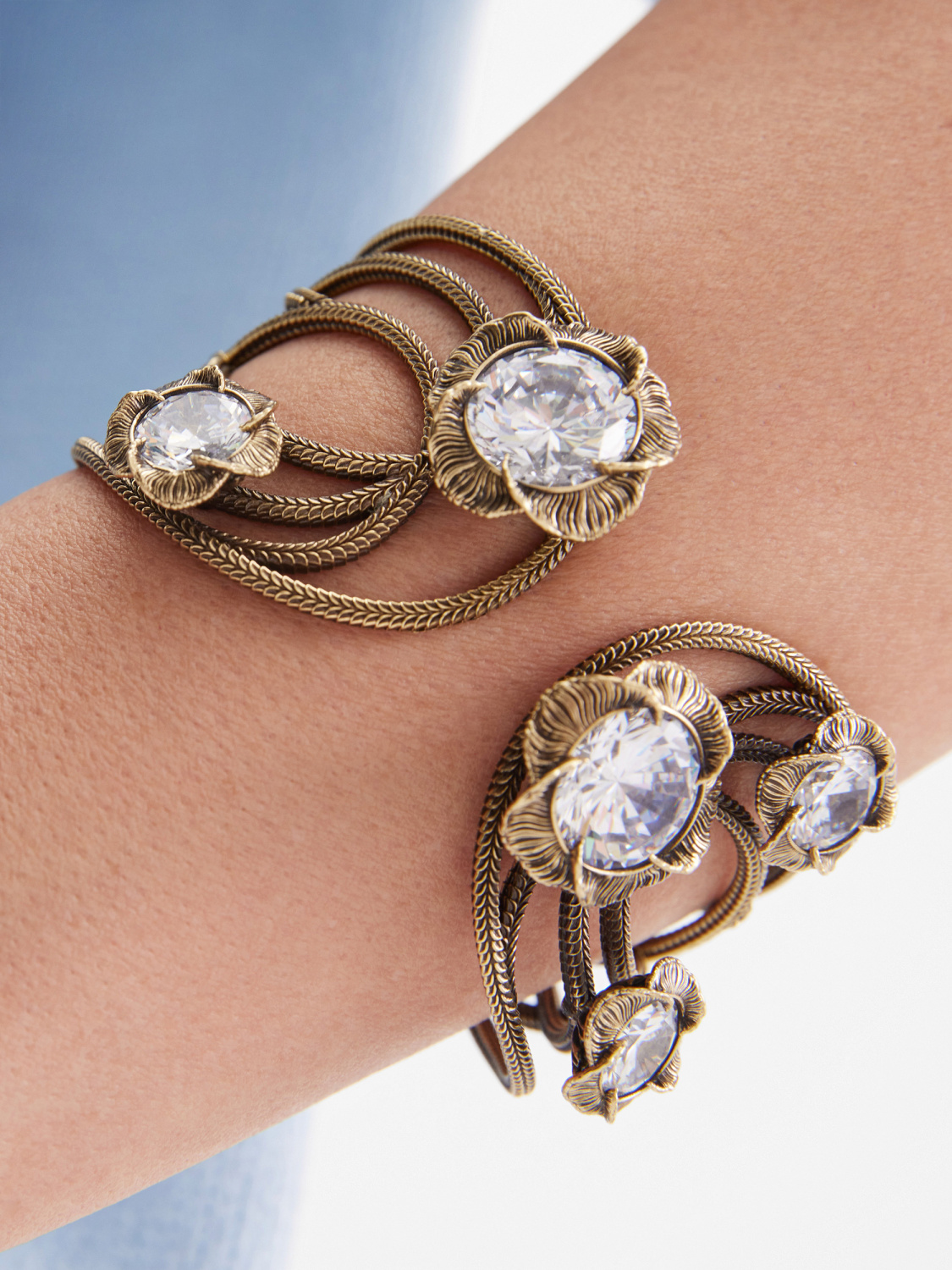 BR1738 CRYSTAL Bracelet CALEIDOSCOPIO DI FIORI Fiore di Firenze