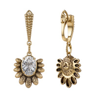 OR3119 GR Earings Pavone  Art Nouveau Fiore di Firenze