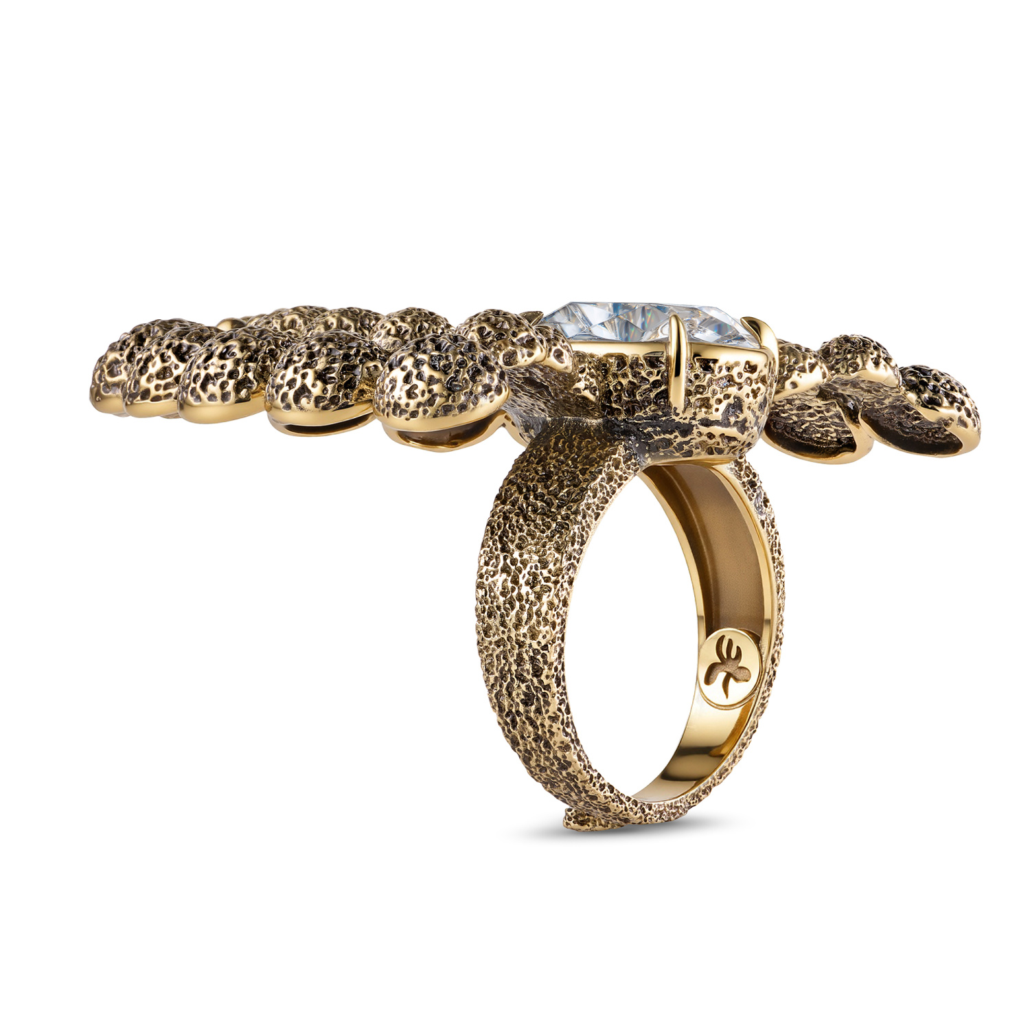 AN3119 GR Ring Pavone  Art Nouveau Fiore di Firenze