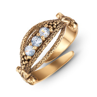 AN6377 CRYSTAL Ring IL SPADA Fiore di Firenze