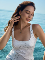 AN0588-0433 CUB ACQUAMARINA Ring SEGRETI DELL'OCEANO Fiore di Firenze