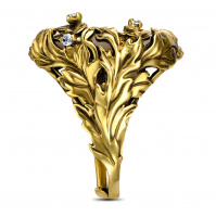 AN4457 MADREPERLA Ring LATTE D'ORO Fiore di Firenze