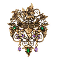 SP9305 Broosh/Necklace Maschera FLOREALE  Fiore di Firenze