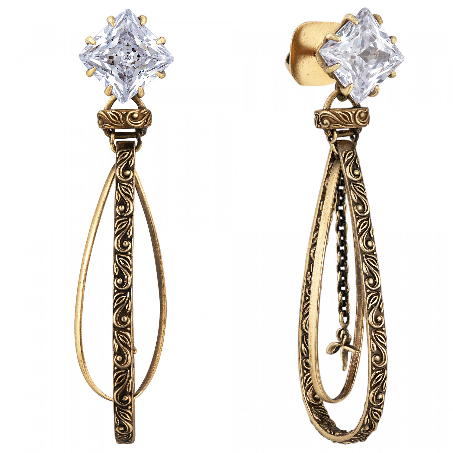 OR1605 CRYSTAL Earings VIVIENNE Fiore di Firenze