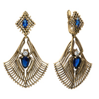 OR310721 TANZANITE Earings RAGNO ART DECO Fiore di Firenze
