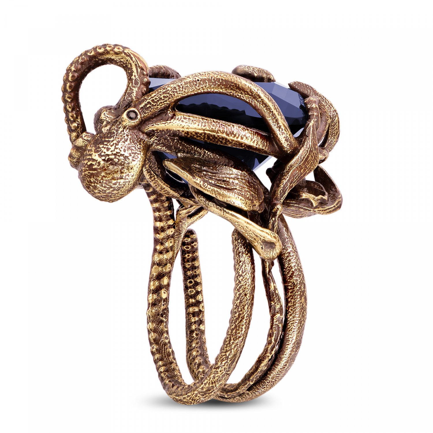 AN2032 BLU Ring SIGNORE DEI MARI Fiore di Firenze