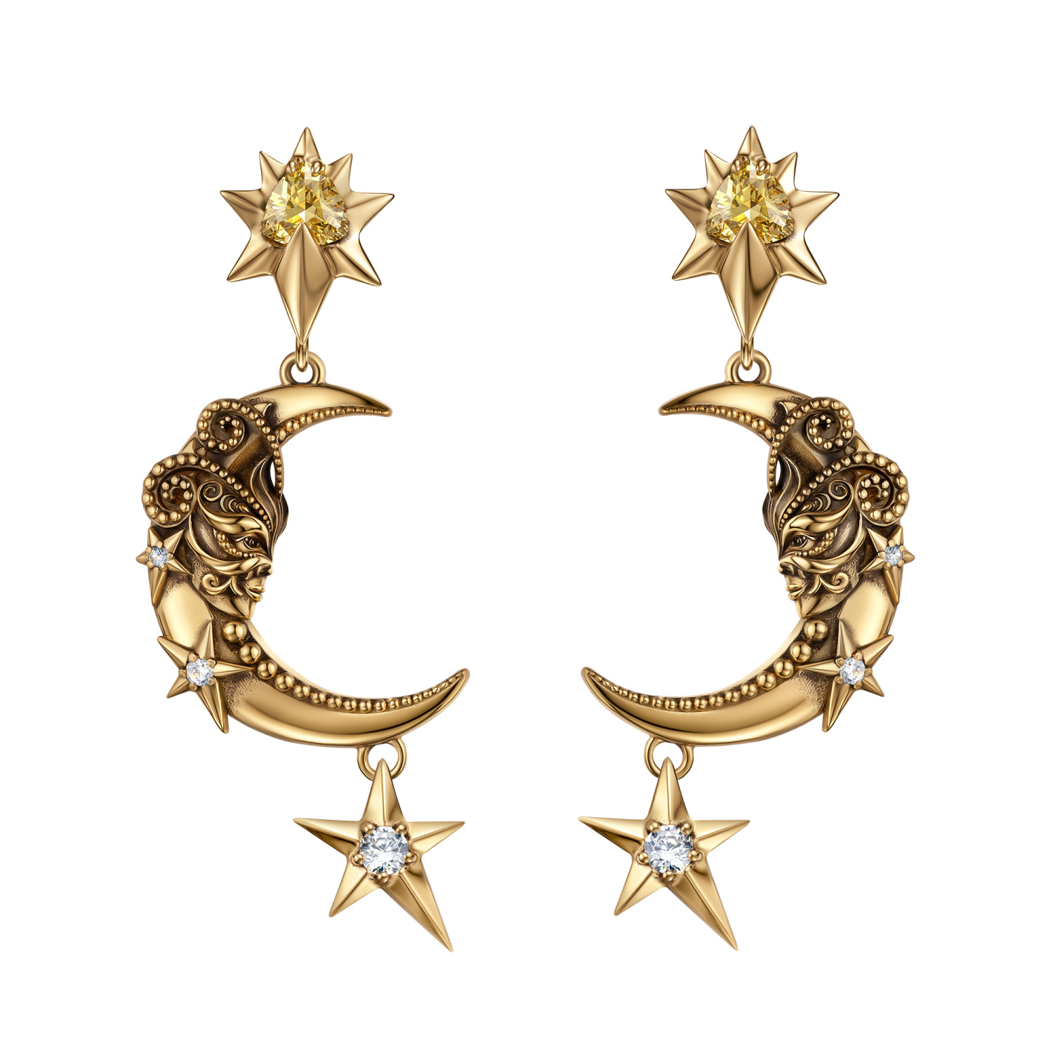 OR9311 LUNA Earings LUNA e SOLE Fiore di Firenze
