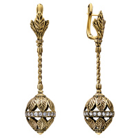 OR1240-1 CRYSTAL Earings LAURA IMPERATRICE Fiore di Firenze