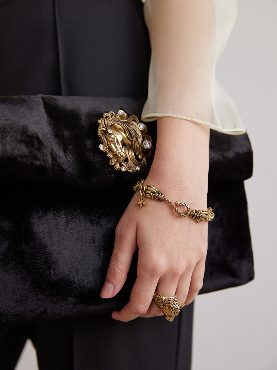 SP3208 Broosh CAVALLO Fiore di Firenze