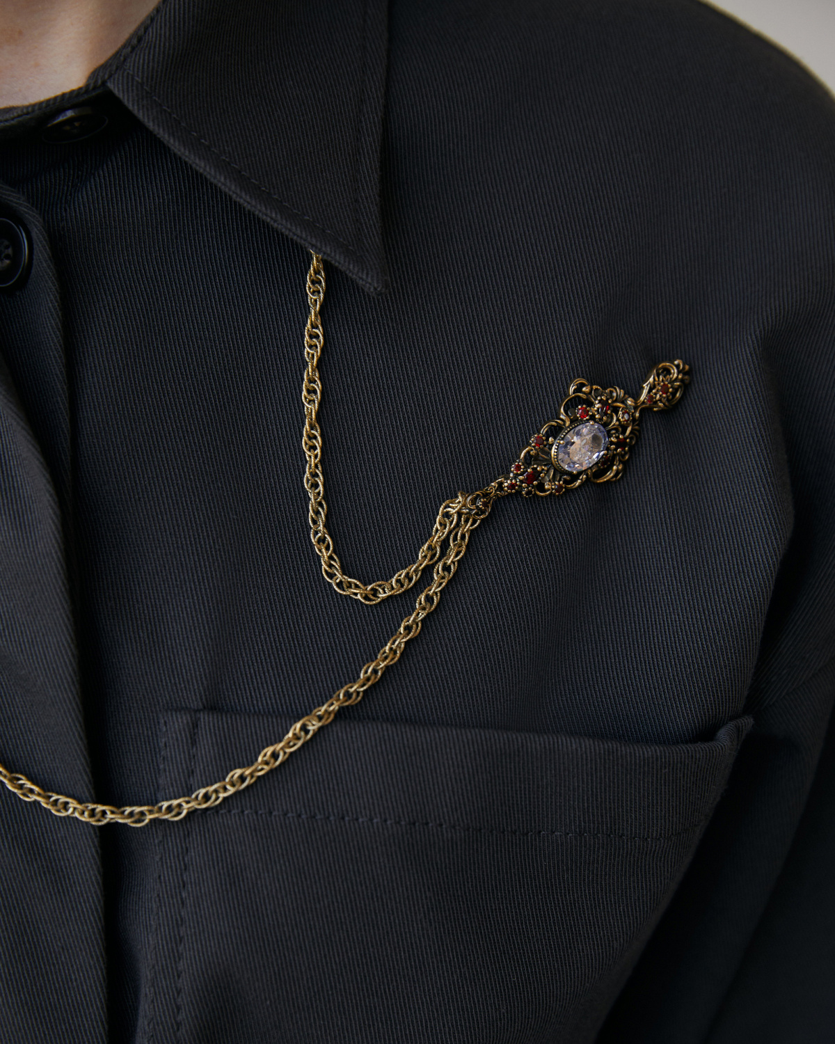 SP5456 CRYSTAL Broosh/Necklace BRILLANTE Fiore di Firenze