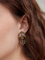 OR05025 Earings IRIS ARALDICO NOVA Fiore di Firenze