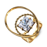 AN5029 CRYSTAL Ring GRANDE ORBITALE Fiore di Firenze