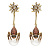OR2210-2 Earings Ragno Art Nouveau piccolo Fiore di Firenze