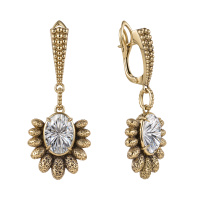 OR3119 GR Earings Pavone  Art Nouveau Fiore di Firenze