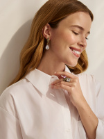 OR0433 CRYSTAL PIC Earings SFARFALLIO  Fiore di Firenze