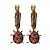 OR3031 Earings Сoccinella piccolo Fiore di Firenze