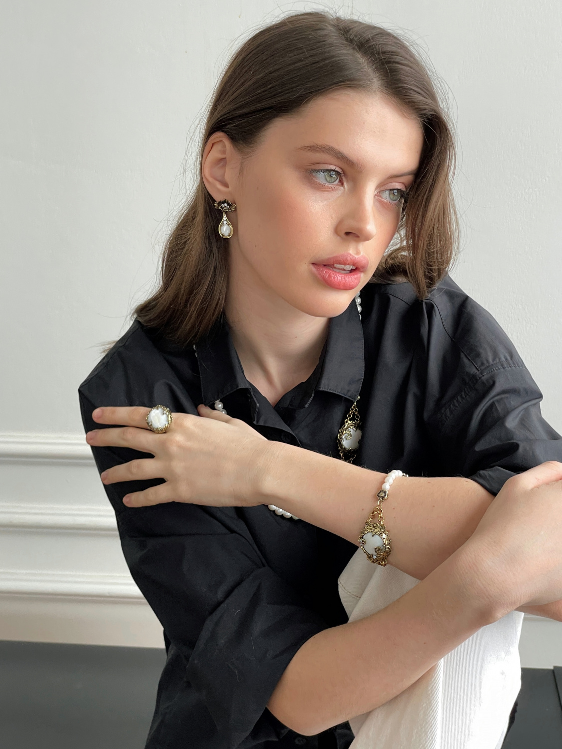BR4457 MADREPERLA Bracelet  LATTE D'ORO Fiore di Firenze