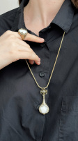AN4457 MADREPERLA Ring LATTE D'ORO Fiore di Firenze