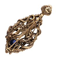 SP2032 BLU Necklace/Broosh SIGNORE DEI MARI Fiore di Firenze